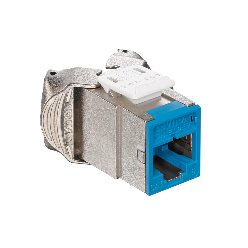 Product image for ATLAS-X1™ Cat 6 Shielded QUICKPORT™ Jack, Blue