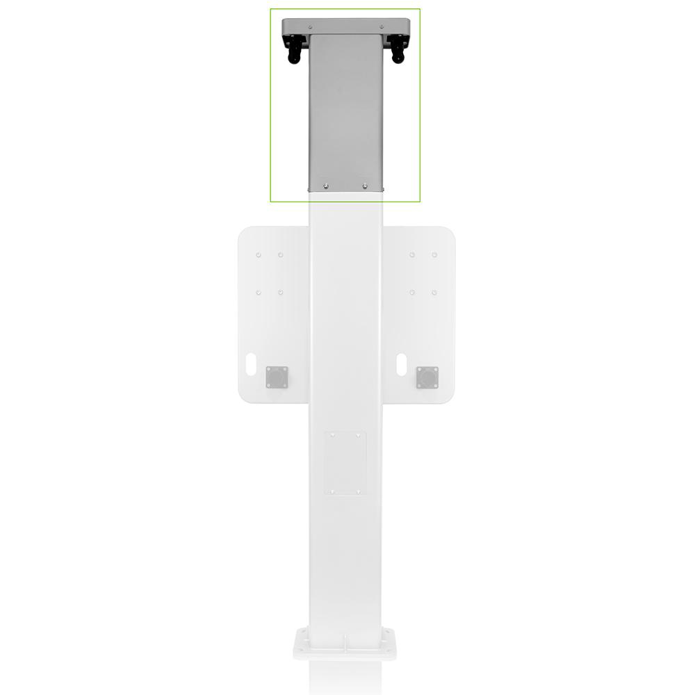 Product image for Retractable Cord Management System for Dual Mount Charging Station Pedestal,