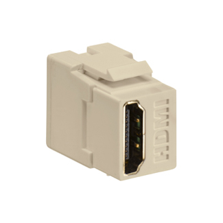Product image for Connector A/V HDMI feedthrough ivory