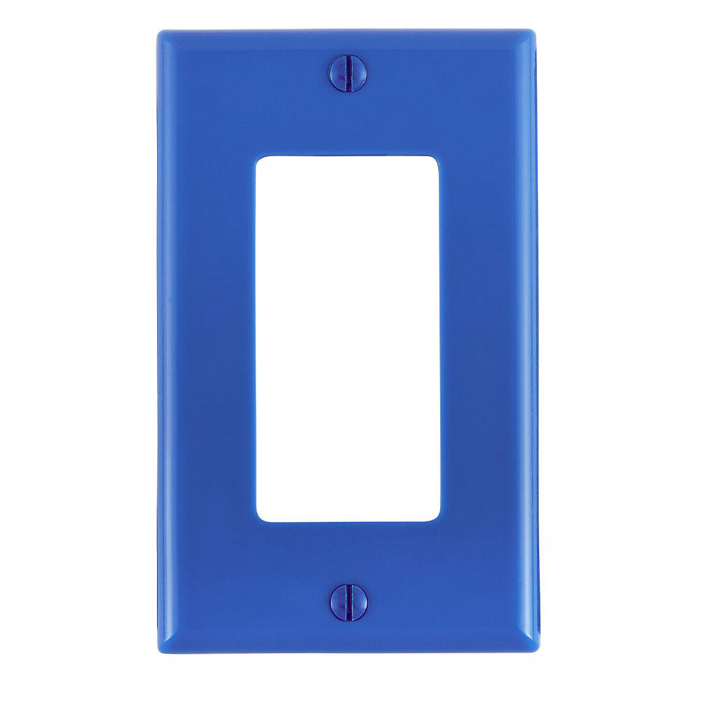 Product image for Cover plate decora 1 gang blue