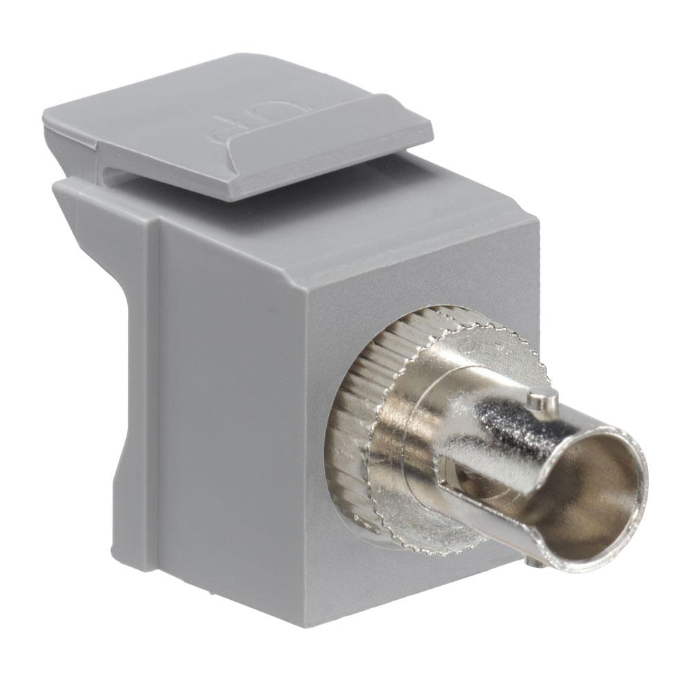 Product image for Adapter ST fiber optic MM plastic grey
