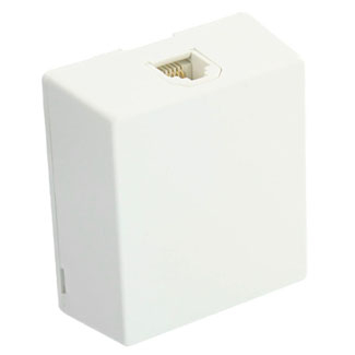 Product image for Jack modular 6-position 6-conductor surface mount white