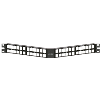 Product image for Panel patch angled high-density 1-unit 48-port
