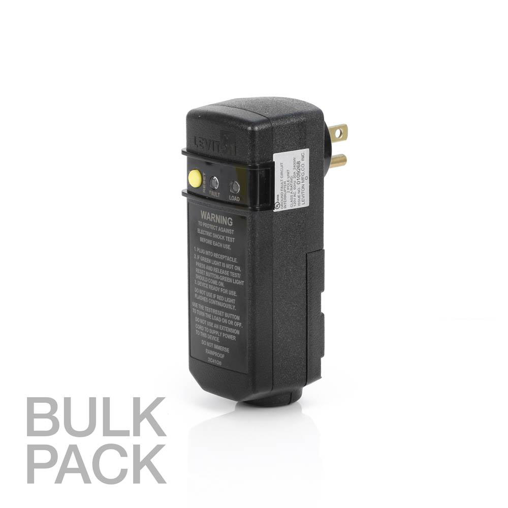 Product image for 15 Amp GFCI Panel Mount, Automatic Reset, Bulk Pack