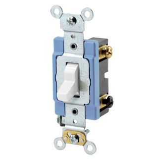 Product image for Switch toggle industrial 3way 120/277V 15A white