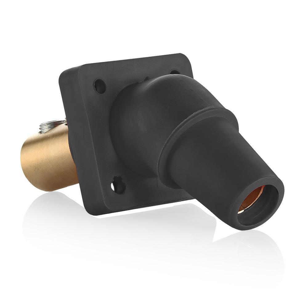 Product image for Female Receptacle, 45-Degree, 2/0 - 4/0 AWG, Double Set Screw Termination