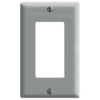 Product image for Wallplate Decora/gfci device mount 1-gang grey