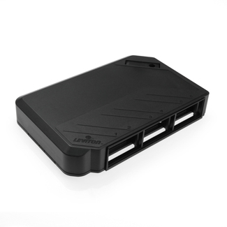Product image for Multimedia outlet system 6port surface mnt black