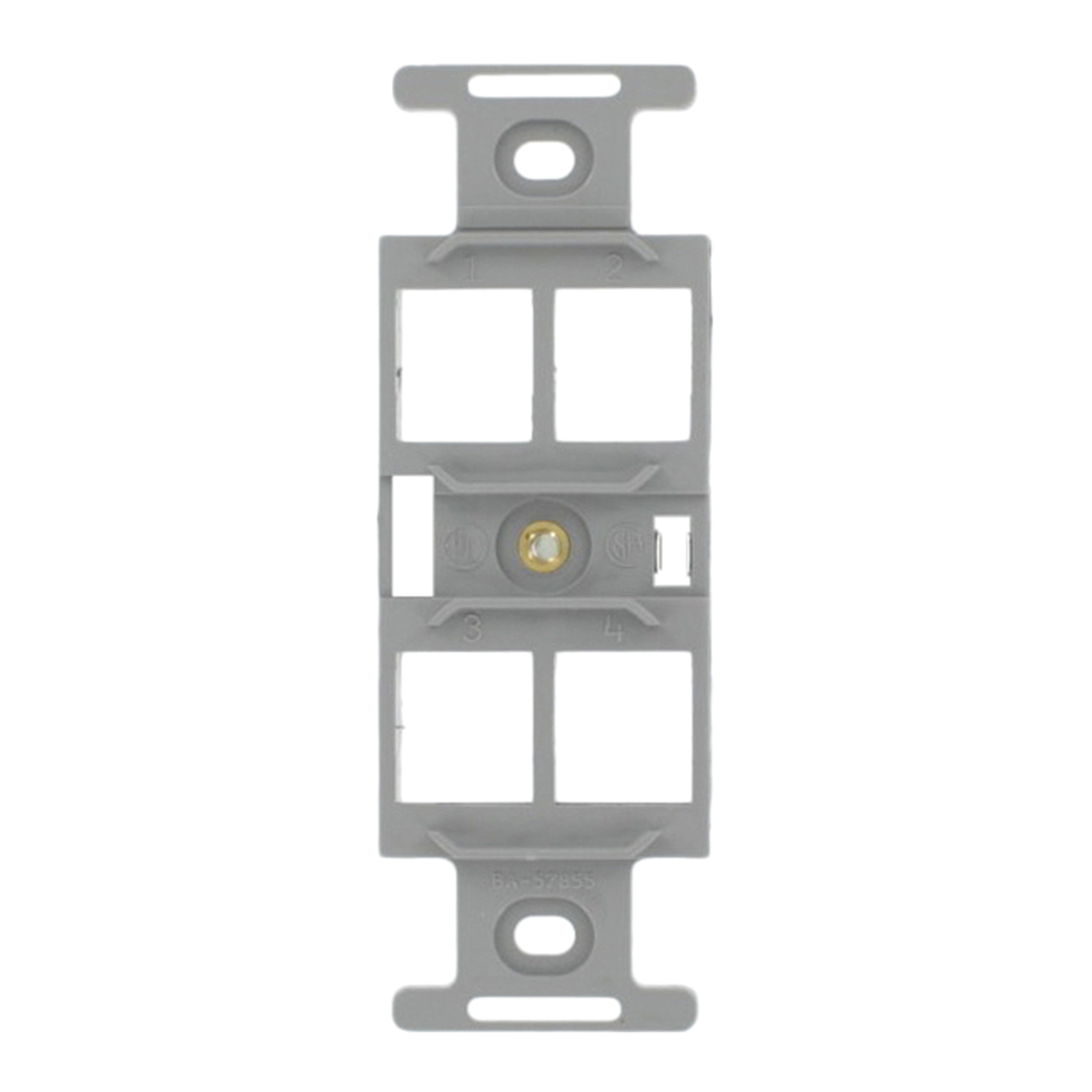 Product image for Insert quad-106 4port nylon grey quickport
