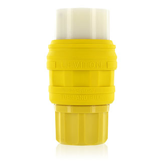 Product image for Connector locking 3P 4W 125/250V 30AMP yellow