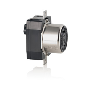 Product image for Receptacle locking flush 3P 4W 250VDC/600VAC 50AMP white