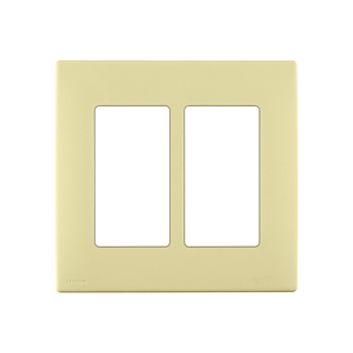 Product image for Wall plate snap-on polymer 2G corn silk