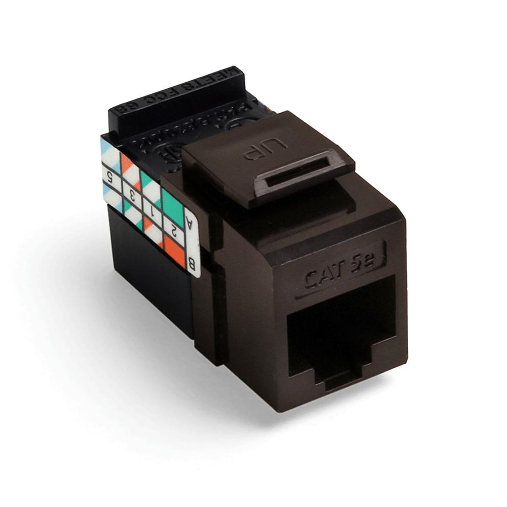 Product image for Connector Cat5e utp brown gigamax