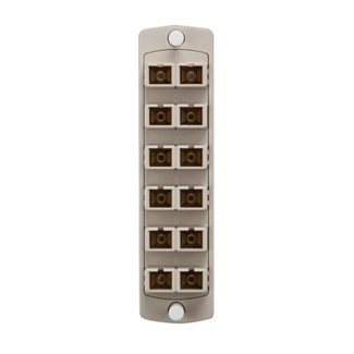 Product image for Adapter plate SC multimode 12-fiber 62.5..m beige