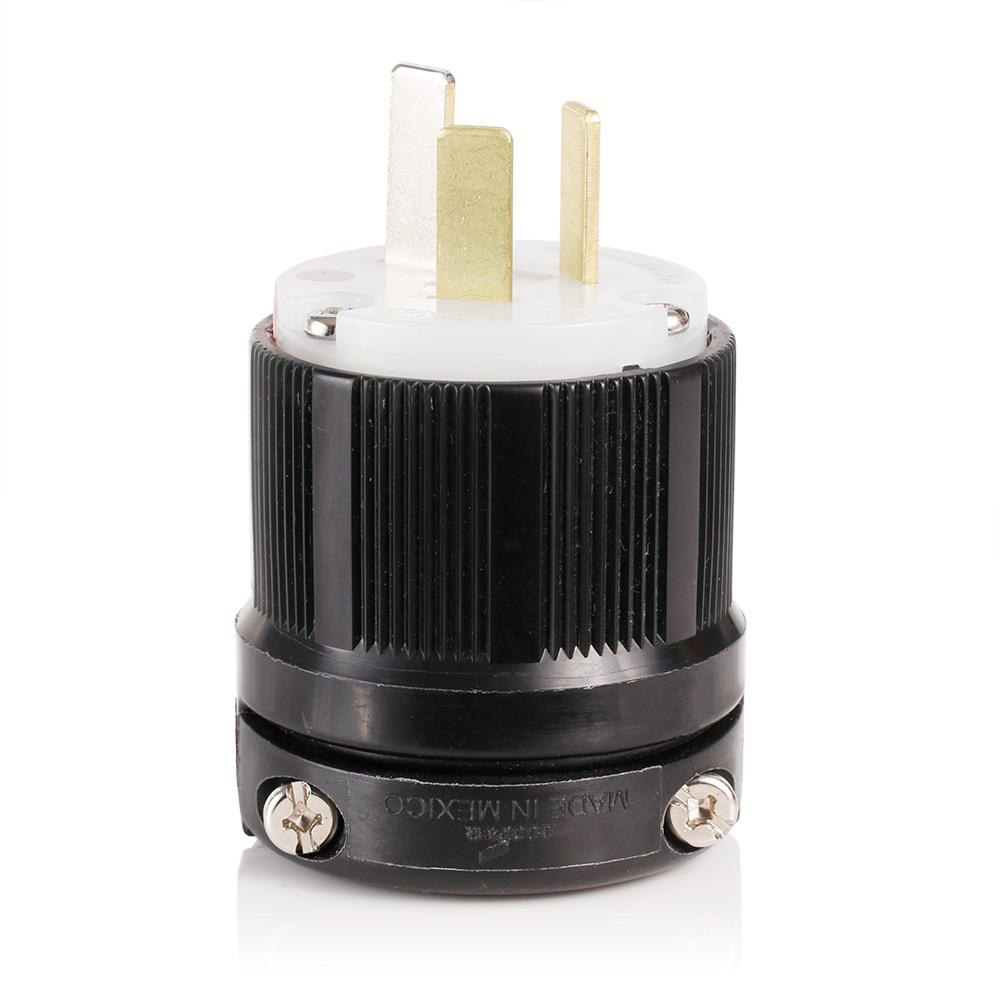 Product image for Plug straight 3P 3W 125/250V 20AMP grey