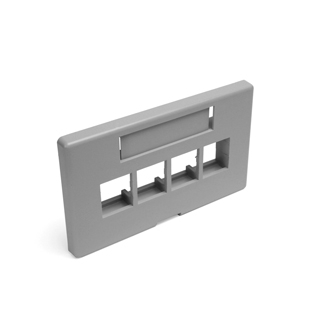 Product image for Faceplate modular furniture 4port gry