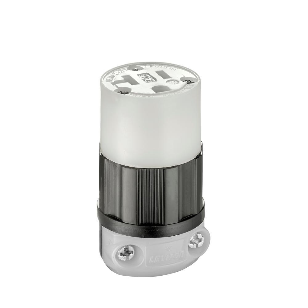 Product image for Connector straight NEMA 5-20R 2-pole 20a 125v