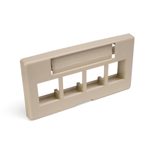 Product image for Faceplate modular furniture std depth 4port ivo