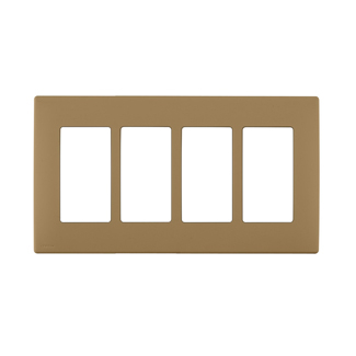 Product image for Wall plate snap-on polymer 4G warm caramel