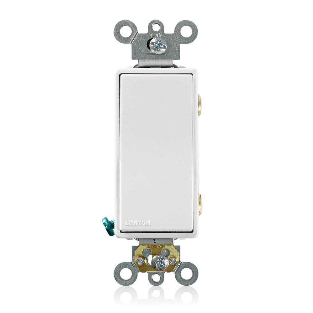 Product image for Switch gnd decora 2P 20A 120/277V white