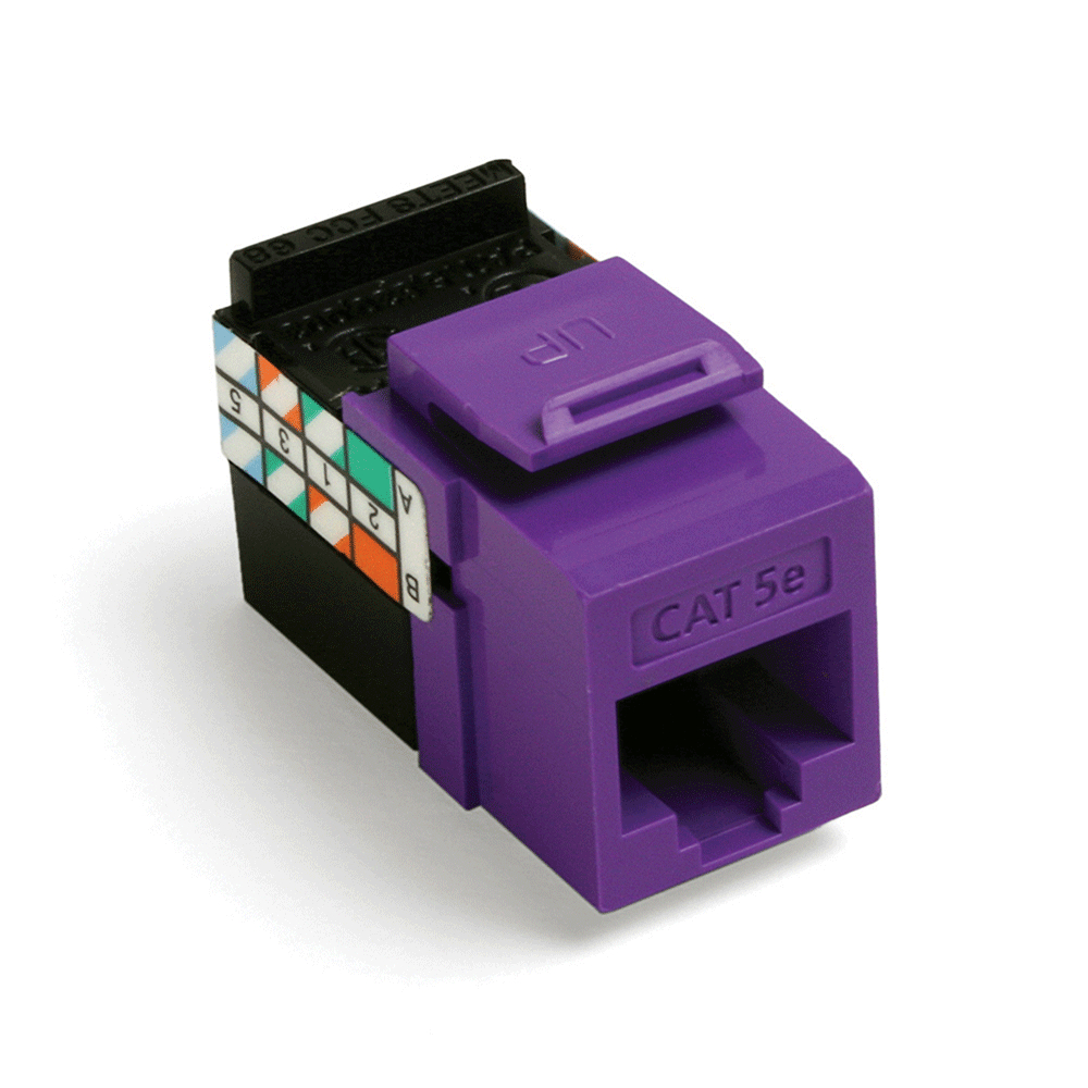Product image for Connector Cat5e utp purple gigamax