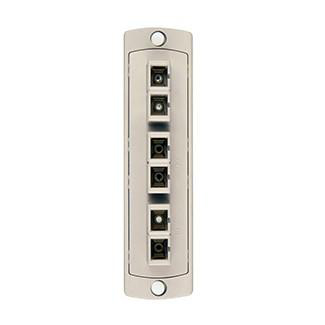 Product image for Adapter plate SC multimode 6-fiber 62.5..m beige