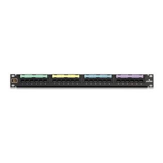 Product image for Panel patch 110-style voice grade 24-port steel 1RU