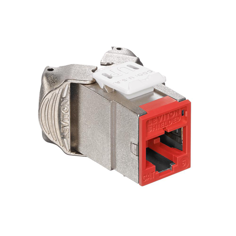 Product image for ATLAS-X1™ Cat 6 Shielded QUICKPORT™ Jack, Crimson