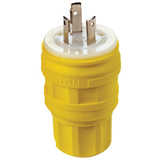 Product image for Plug locking 2P 3W 125V 30AMP yellow