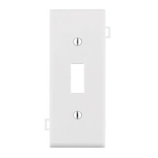 Product image for Wallplate sectional 1G toggle center panel white