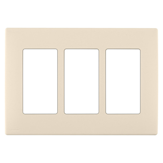 Product image for Wall plate snap-on polymer 3G gold coast white