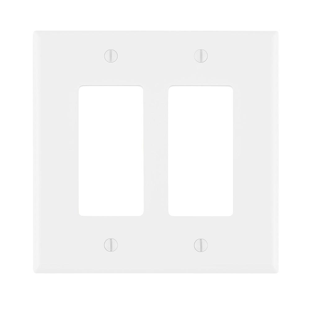 Product image for Wallplate Decora/gfci device mount 2-gang white