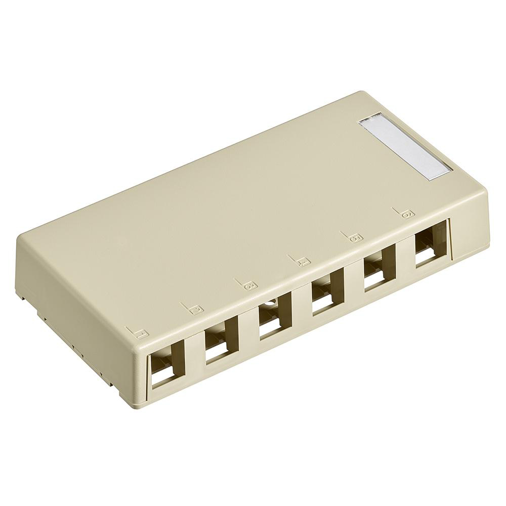 Product image for Housing surface mount plst 6 port Ivo quickport
