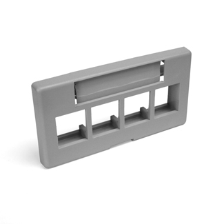 Product image for Faceplate modular furniture std depth 4port grey