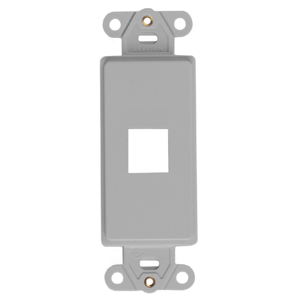 Product image for Insert multi-media 1-port plastic grey