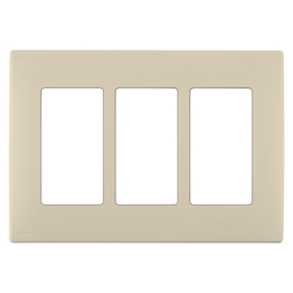 Product image for Wall plate snap-on polymer 3G whispering wheat