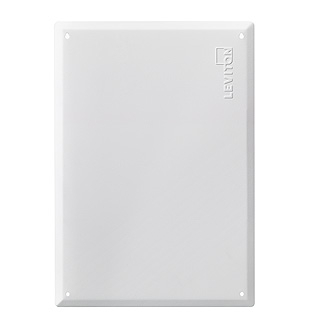 Product image for 21" Structured Media Flush Mount Cover, Metal, White