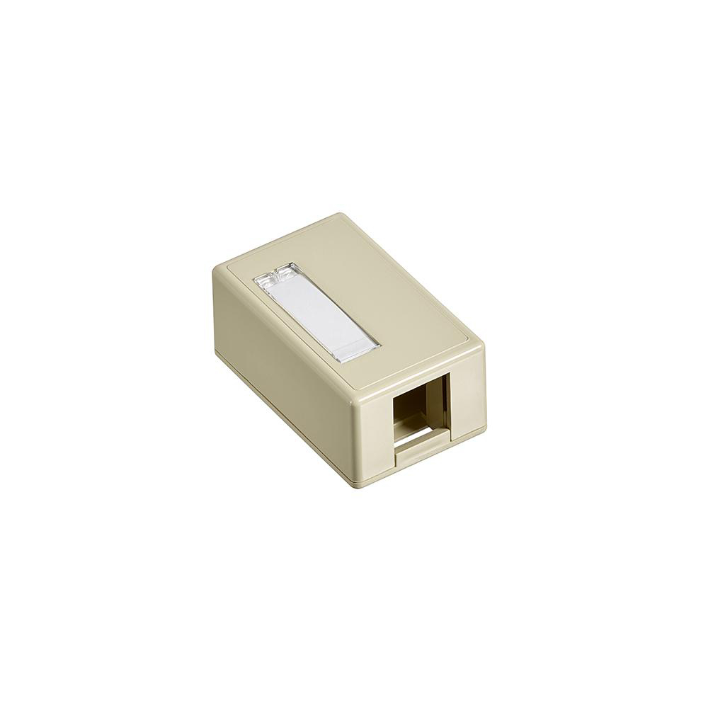 Product image for Box 1-port surface mount ivory