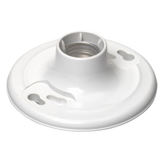 Product image for One-Piece Incandescent Lampholder, Keyless with 6" Pigtail Leads
