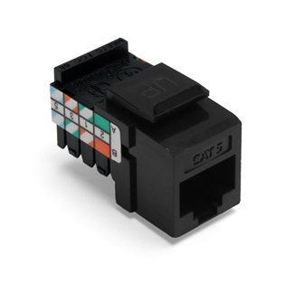 Product image for Connector QuickPort Cat5 black