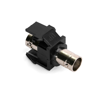 Product image for Connector BNC feedthrough nickel plated black