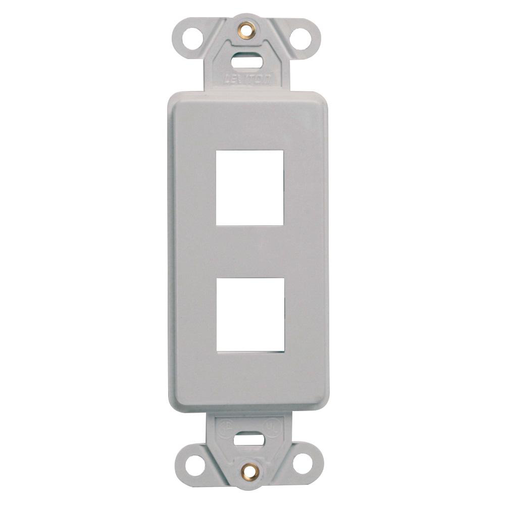 Product image for Insert multimedia Decora 1G 2port nylon grey