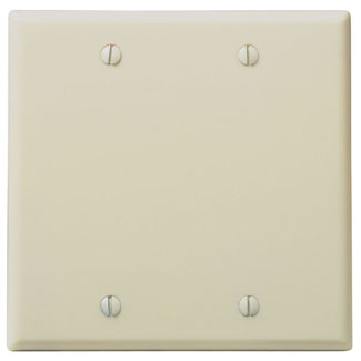 Product image for Wallplate blank no device 2-gang ivory
