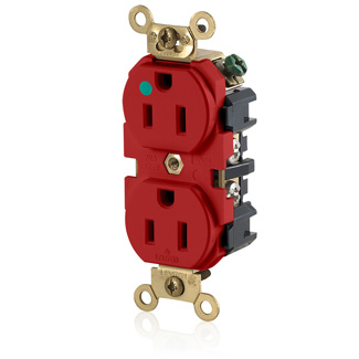 Product image for Receptacle duplex MRI 15A 125V red
