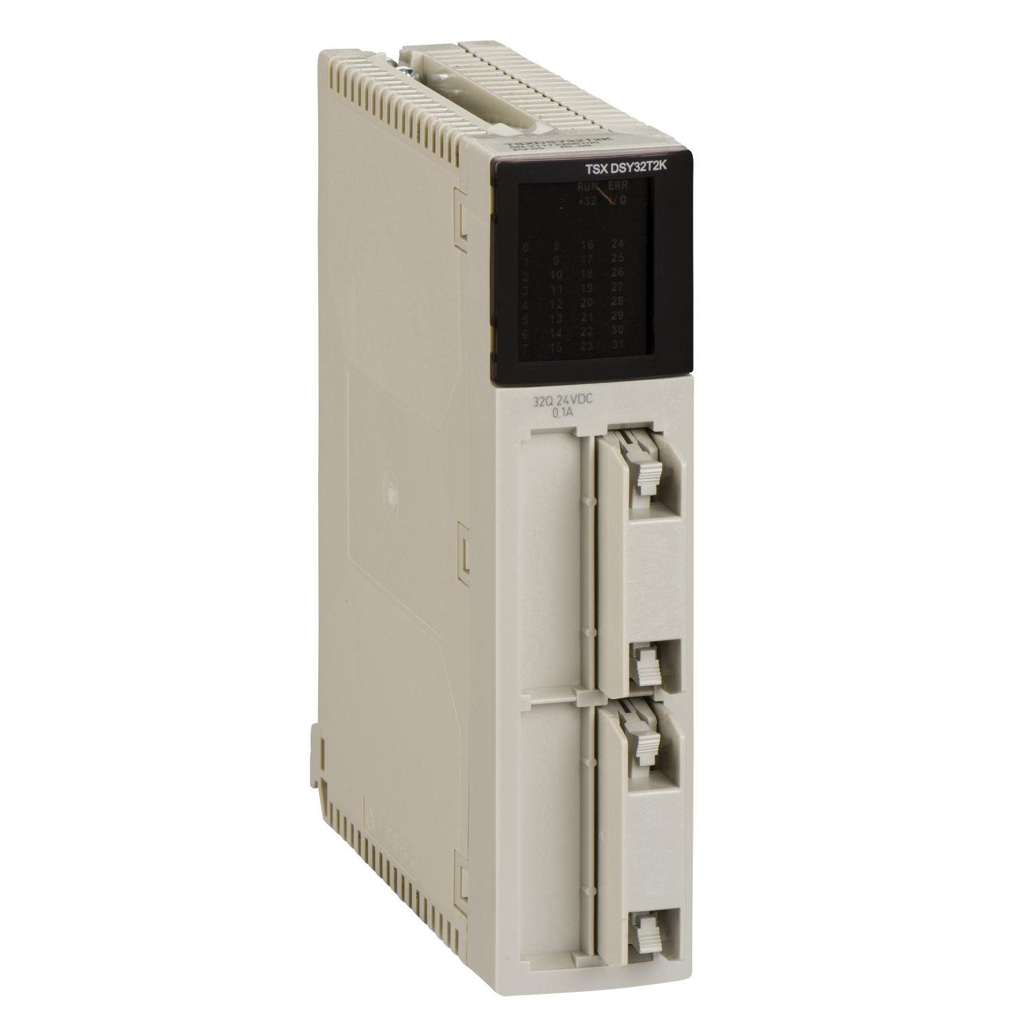 Product image for DISCRETE OUTPUT MODULE, MODICON PREMIUM, 64 OUTPUTS, 2.4W, OVERVOLTAGE PROTECTION BY TRANSIL DIODE