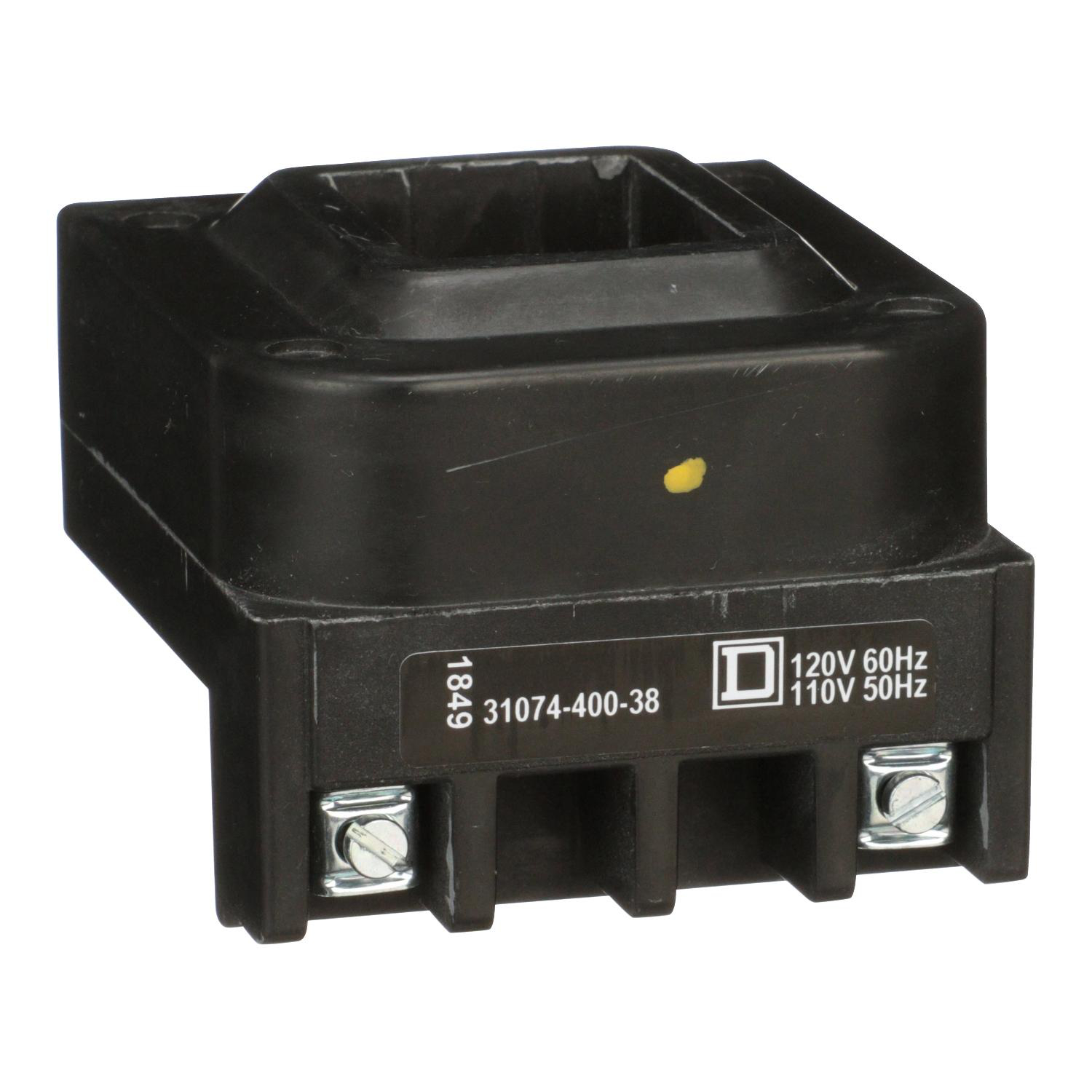 Product image for NEMA MOTOR STARTER, TYPE S, REPLACEMENT COIL, 110/120VAC 50/60HZ, 2 OR 3 POLE, NEMA SIZE 3 STARTER AND 8903SQ LIGHTING