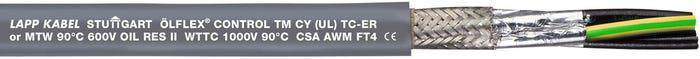 Product image for OLFLEX 281825CY WIRE CUTS #18G 25 CONDUCTOR FLEXIBLE CONTROL CABLE SHIELDED CONTROL TM CY TPE 600V GREY