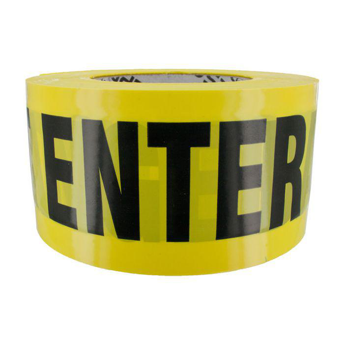 Product image for DANGER DO NOT ENTER YEL 1000' RL