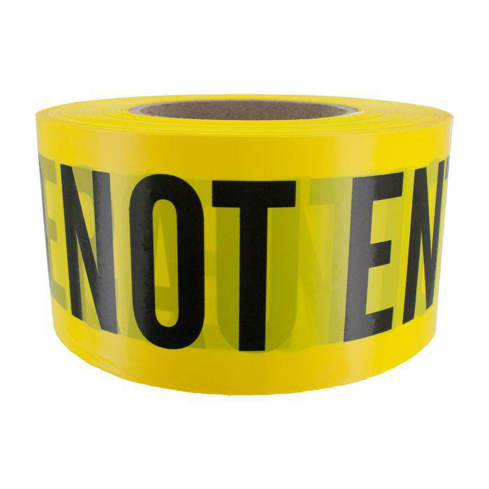 Product image for CAUTION DO NOT ENTER YEL 1000' ROLL