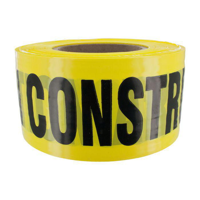 Product image for CAUTION CONSTRUCTION AREA YEL 1000' ROLL